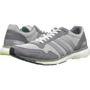 NWT adidas Women's Adizero Adios W Running Shoe Grey/Silver Metallic Size 8